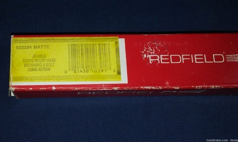 Redfield 532294 Matte New w/Box Scope Base Browning A Bolt Long Action-img-5