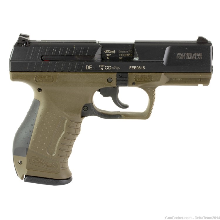 Walther P99 Semi Automatic Full Size 9mm Pistol - ODG - 15 Round Mag-img-0