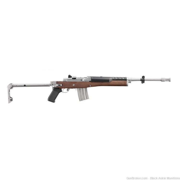 Ruger Mini-14 Tactical Rifle, 5.56MM, 18.5", 20rd, Stainless Wood NIB 05895-img-0
