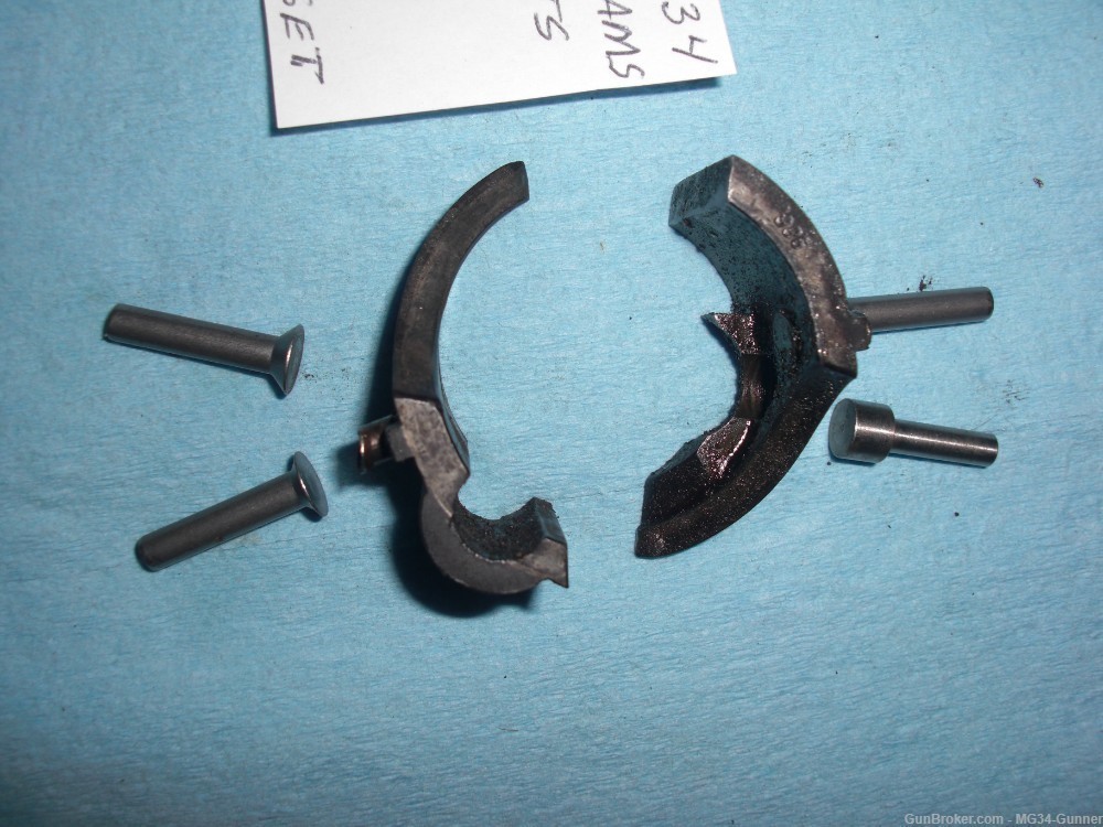 German WWII MG34 Bolt Locking Cams & 4 Special Rivets - Auction Qty = 1 Set-img-2