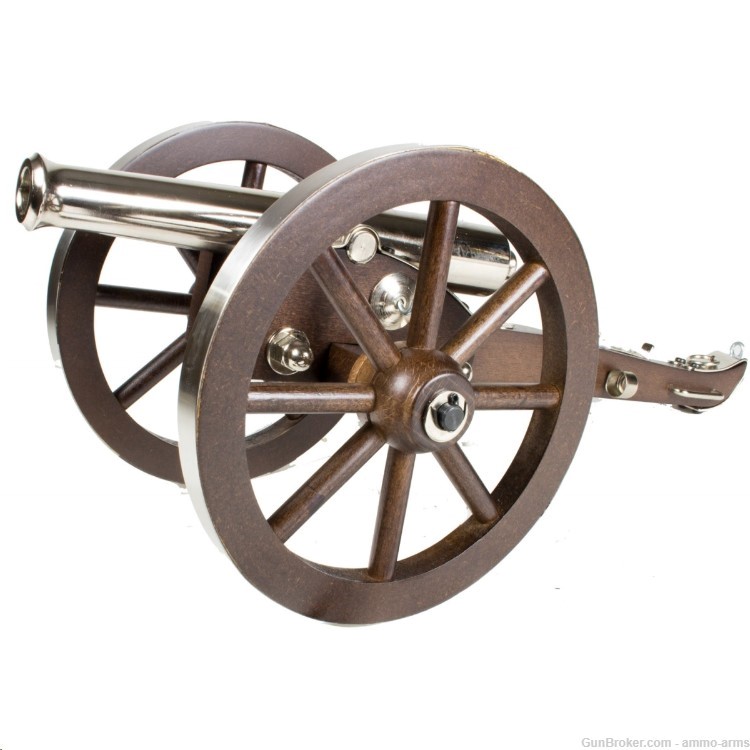Traditions Mini Napoleon III - Nickel Cannon .50 Caliber 7.25" CN8021-img-1
