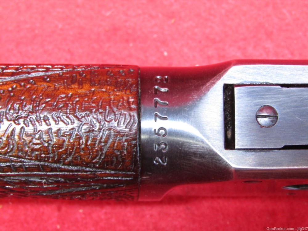Winchester 94 32 Win Spl Lever Action Rife Custom Engraved Stock C&R Okay-img-12