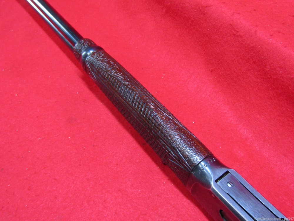Winchester 94 32 Win Spl Lever Action Rife Custom Engraved Stock C&R Okay-img-13