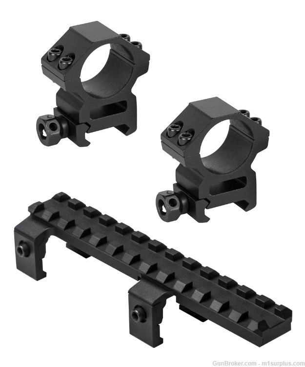 Picatinny Rail Mount + Scope Rings fits Heckler & Koch HK MP5 SP5 SP5L SP89-img-0