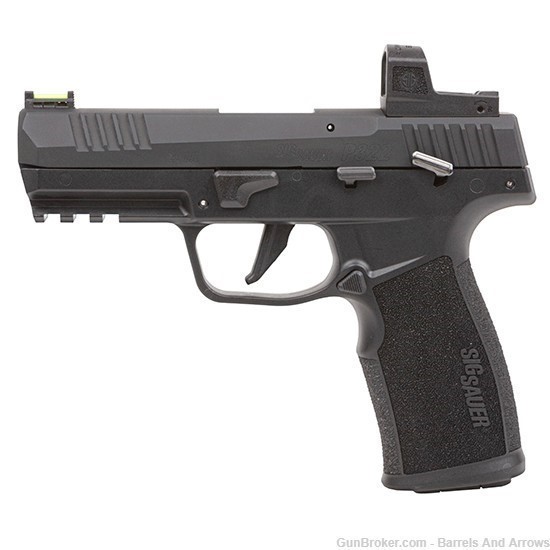 Sig Sauer 322C-B-RXZE P322 Semi Auto Pistol, 22LR, 4" BBL, Black, Poly Grip-img-0