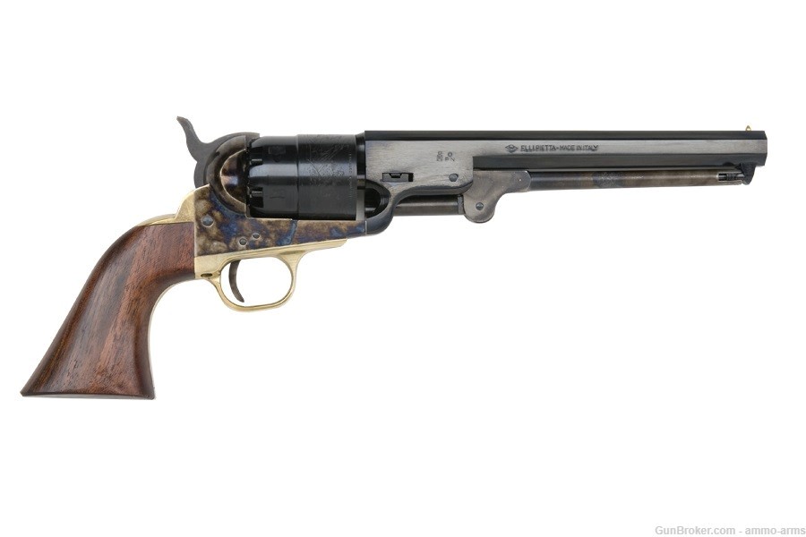 Traditions 1851 Navy Black Powder .44 Caliber CCH 7.5" Blued FR18512-img-1