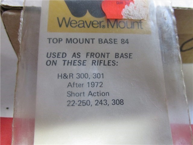 [NB02] Weaver 84 top mount base,-img-1