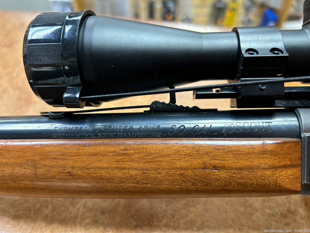 THOMPSON CENTER SCOUT 50CAL MUZZLELOADER W/ BUSHNELL SCOPE-img-13