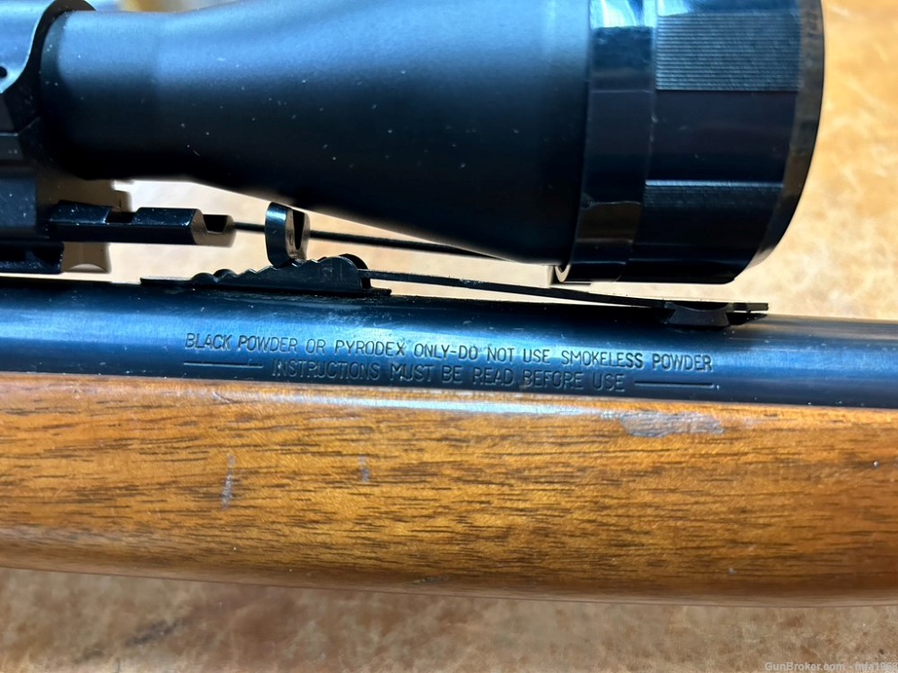 THOMPSON CENTER SCOUT 50CAL MUZZLELOADER W/ BUSHNELL SCOPE-img-6