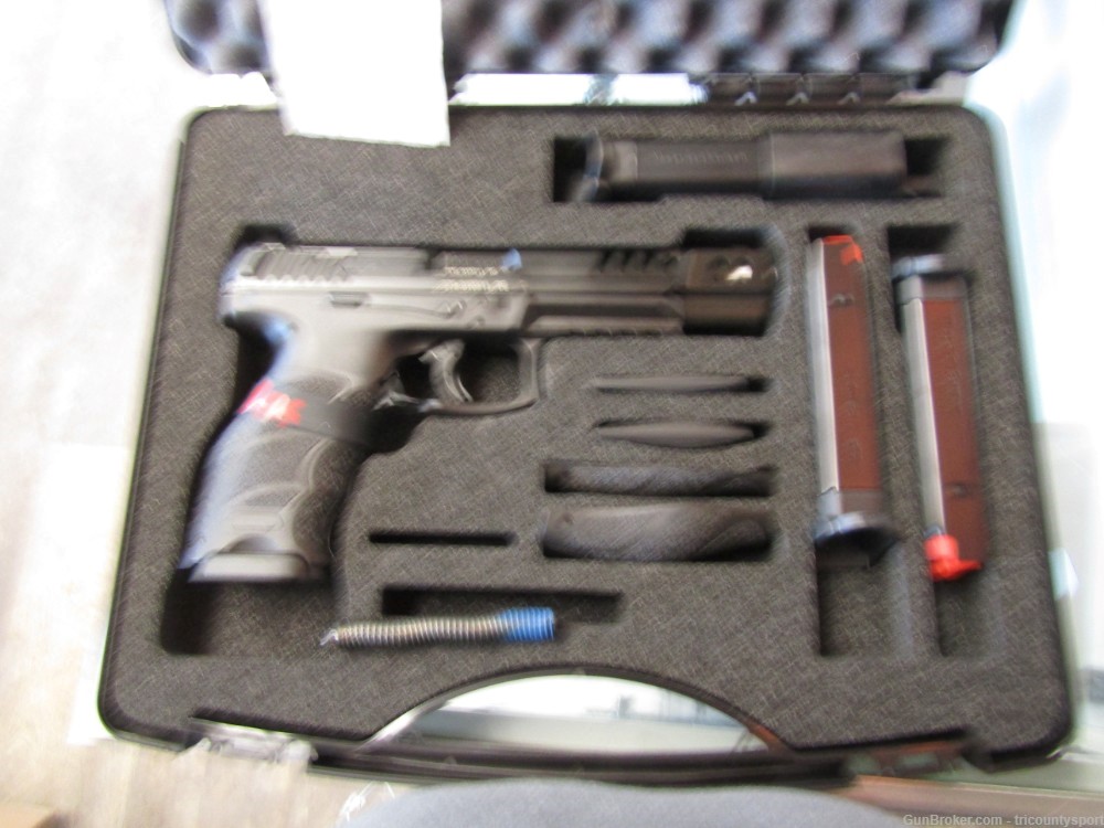 HK 81000554 VP9 Match 9mm Luger 10+1 5.51" Polygonal Rifled Barrel, Black O-img-1