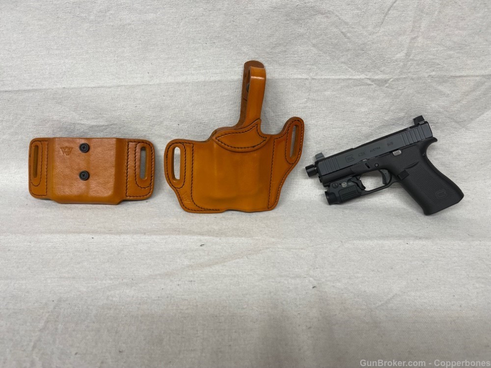LEATHER HOLSTERS FOR GLOCK 43X MOS & MAGAZINES - WRIGHT LEATHER WORKS-img-9