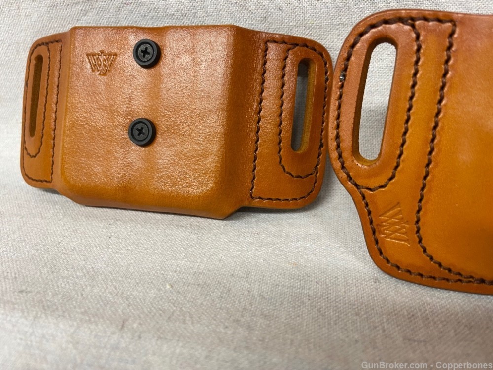 LEATHER HOLSTERS FOR GLOCK 43X MOS & MAGAZINES - WRIGHT LEATHER WORKS-img-6