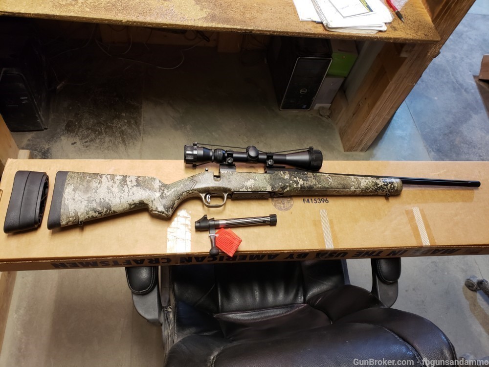 NEW YOUTH MOSSBERG PATRIOT SUPER BANTAM .243 WIN 20" CAMO 243 WINCHESTER-img-1