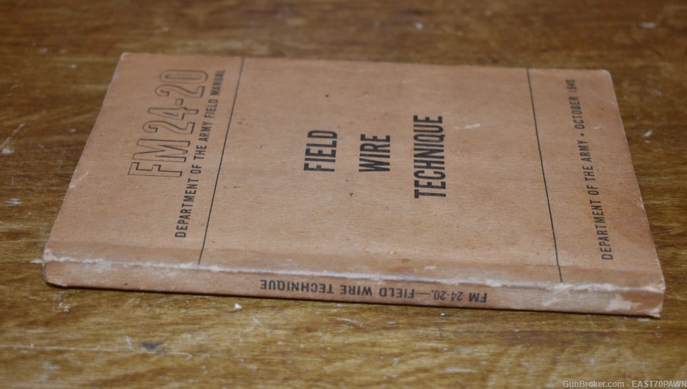 Army Field Manual FM 24-20 Field Wire Technique October 1948 Post WWII-img-3