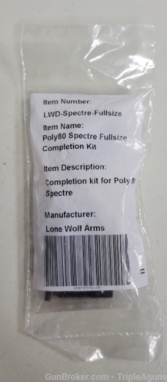 Lone Wolf Arms Poly80 Spectre fullsize completion kit -img-0