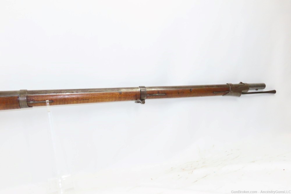 CIVIL WAR Antique TANNER & CIE Belgian .69 Percussion MUSKET Liege Proofed -img-4