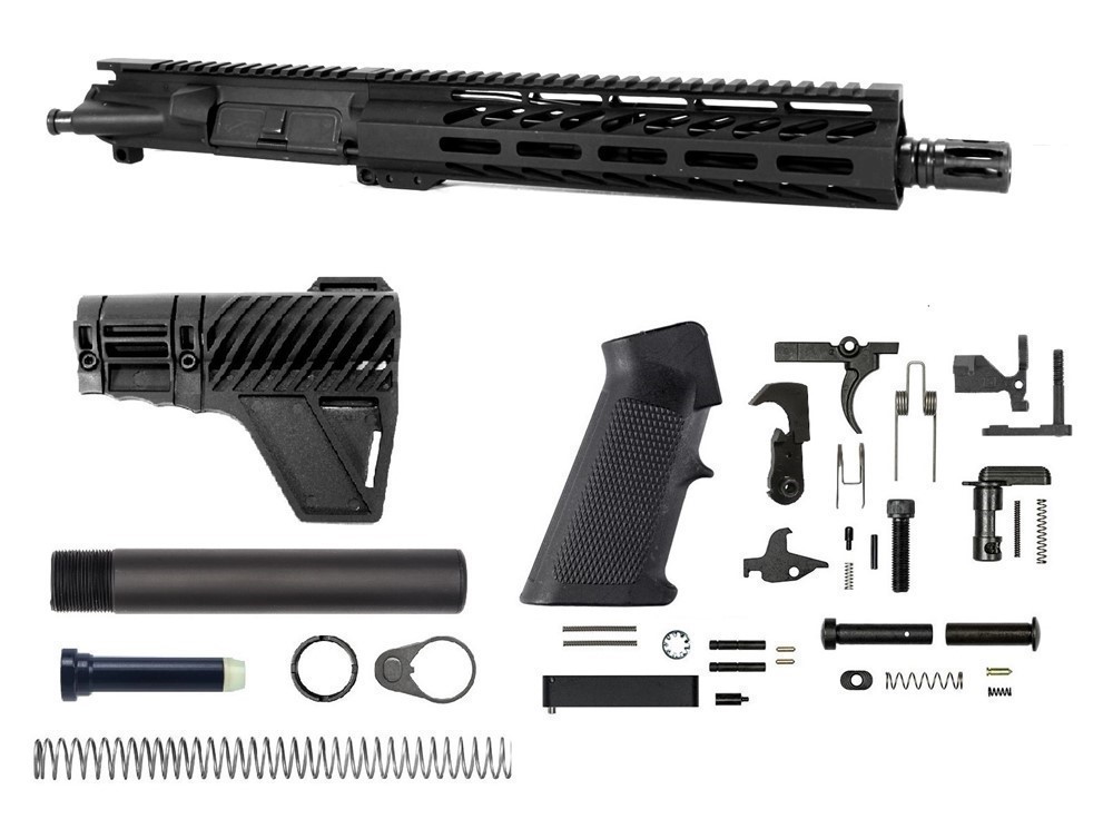 PRO2A TACTICAL 10.5 inch AR-15 300 Blackout Melonite Upper Complete Kit-img-0