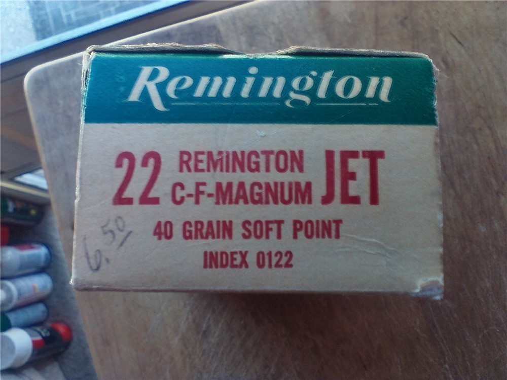 Vintage Remington 22 Rem Jet Magnum-40 gr.soft point ammo-29 rounds-img-0