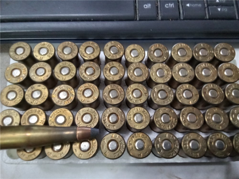 Vintage Remington 22 Rem Jet Magnum-40 gr.soft point ammo-29 rounds-img-7