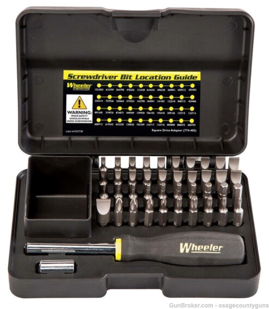 Wheeler 43 Piece Professional Gunsmithing Screwdriver Set-img-1