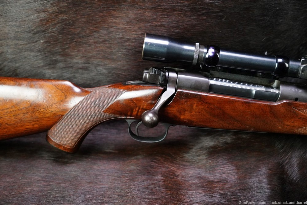 Custom Winchester Model 70 .375 H&H Magnum Bolt Rifle & Lyman Alaskan, C&R-img-4