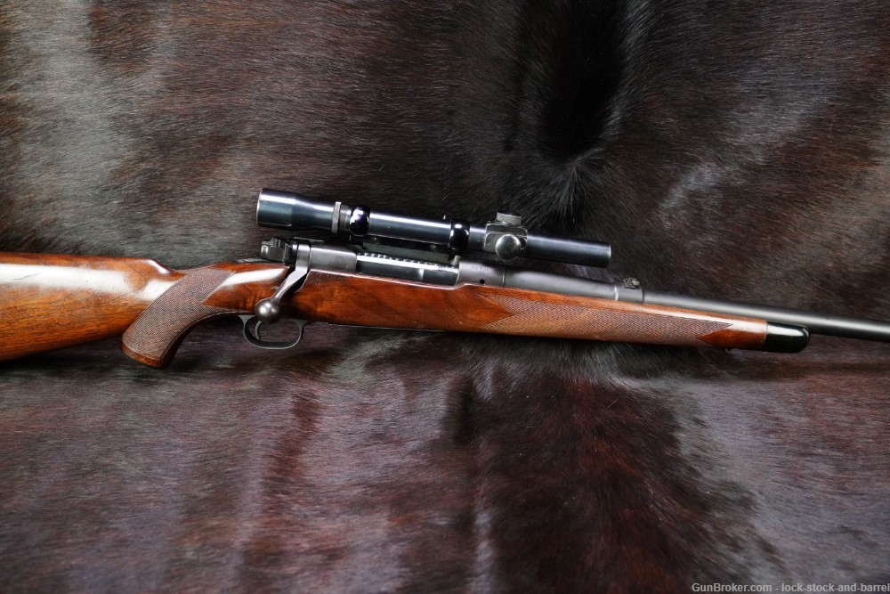 Custom Winchester Model 70 .375 H&H Magnum Bolt Rifle & Lyman Alaskan, C&R-img-2