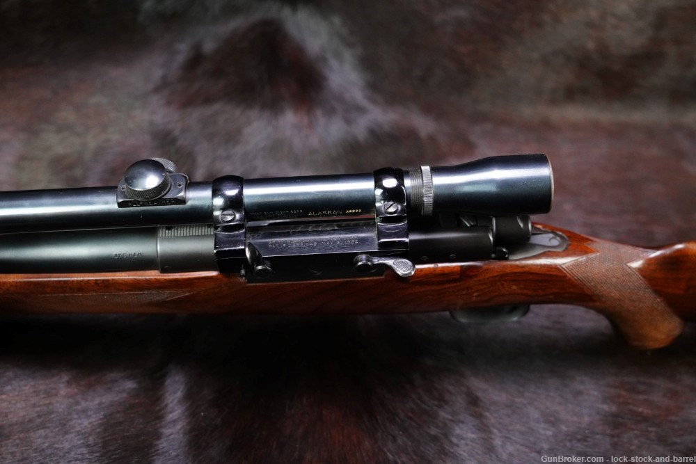 Custom Winchester Model 70 .375 H&H Magnum Bolt Rifle & Lyman Alaskan, C&R-img-18