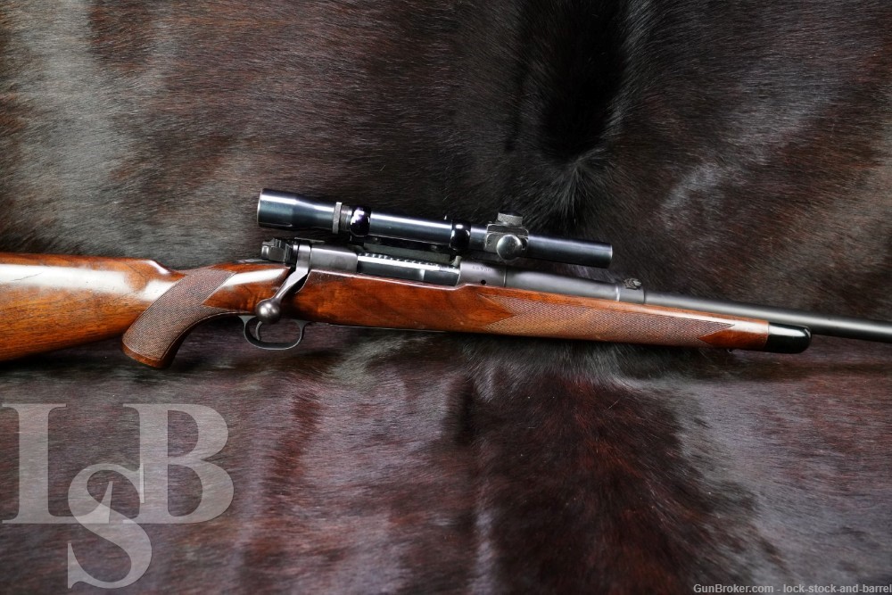 Custom Winchester Model 70 .375 H&H Magnum Bolt Rifle & Lyman Alaskan, C&R-img-0