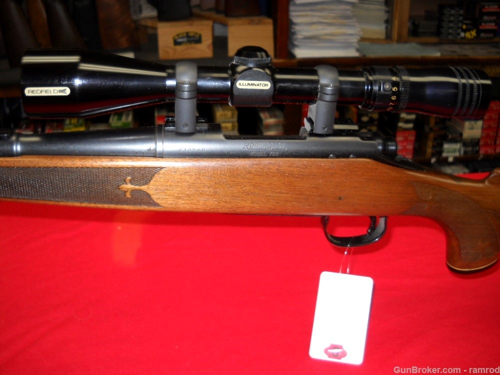 Remington 722 222 Rare 26" Barrel BDL Stock Redfield 3-9 Lo-Pro Illuminator-img-7