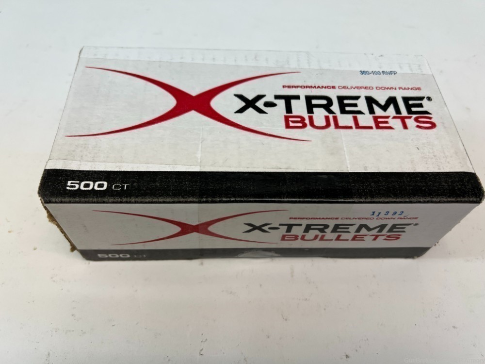 500 X-Treme 380 ACP .380 Auto 100gr RNFP Copper Plated Bullets Projectiles-img-0