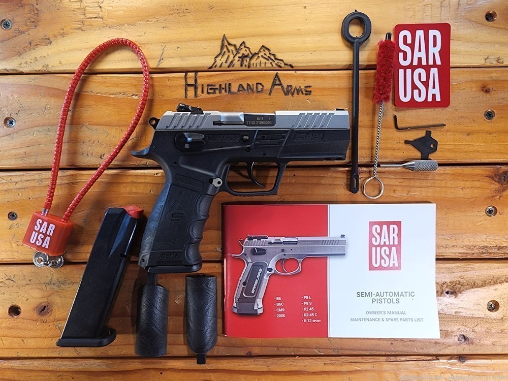 SAR USA CM9ST - 9MM Luger - 17+1 - 3.8" - Stainless-img-2