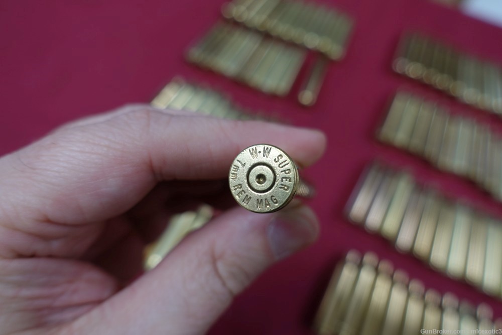 88ct 7mm Remington Mag brass various head stamps-img-3