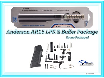 Anderson Mil-Spec Ar15 Lower Build Kit, LPK - Buffer Kit 