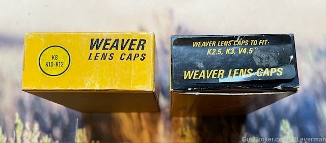 Pair of Vintage NIB Weaver Scope Cover Lens Caps for Older Weaver Scopes-img-1