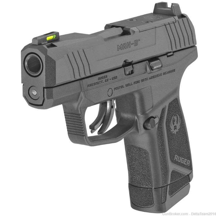 Ruger MAX-9 Sub-Compact Semi Automatic 9mm Pistol - 12 Round Magazine-img-1
