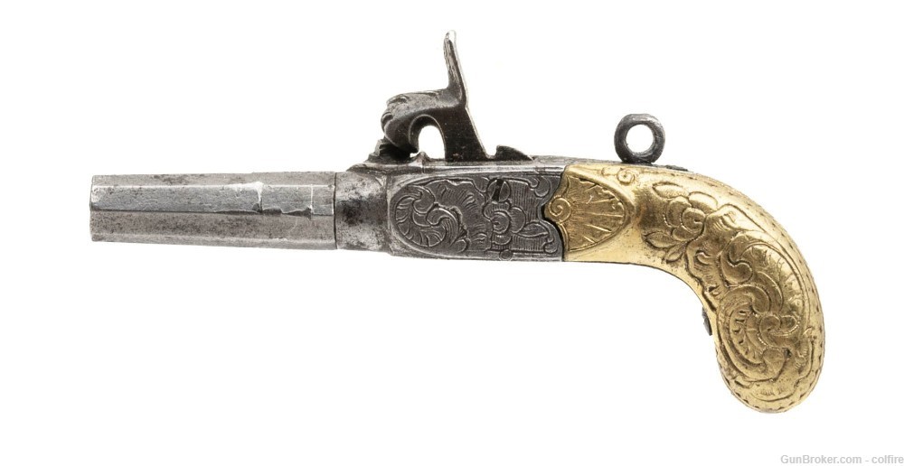 R.A. Browne Single Shot Box Lock Miniature Pistol (CUR304)-img-2