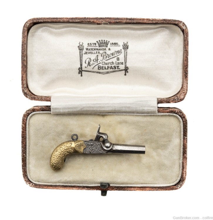 R.A. Browne Single Shot Box Lock Miniature Pistol (CUR304)-img-5