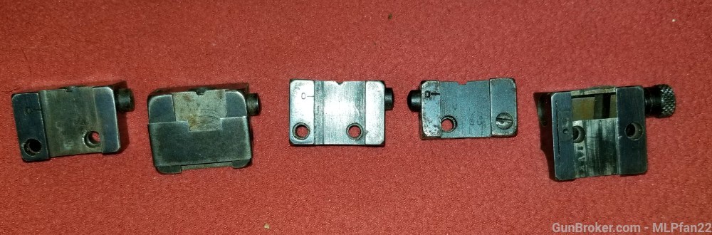Lot of 5 Lyman receiver sight bases parts-img-0