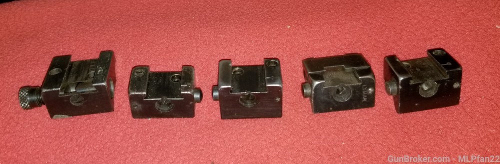 Lot of 5 Lyman receiver sight bases parts-img-1