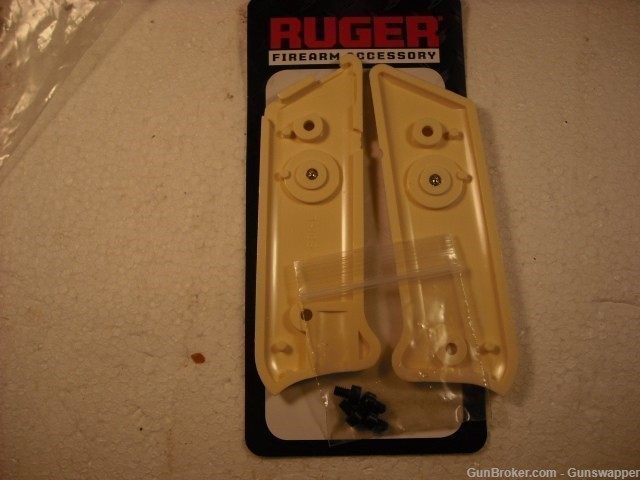 Gun Parts Ruger MK III Simulated Ivory Grips Part No Reserve-img-2