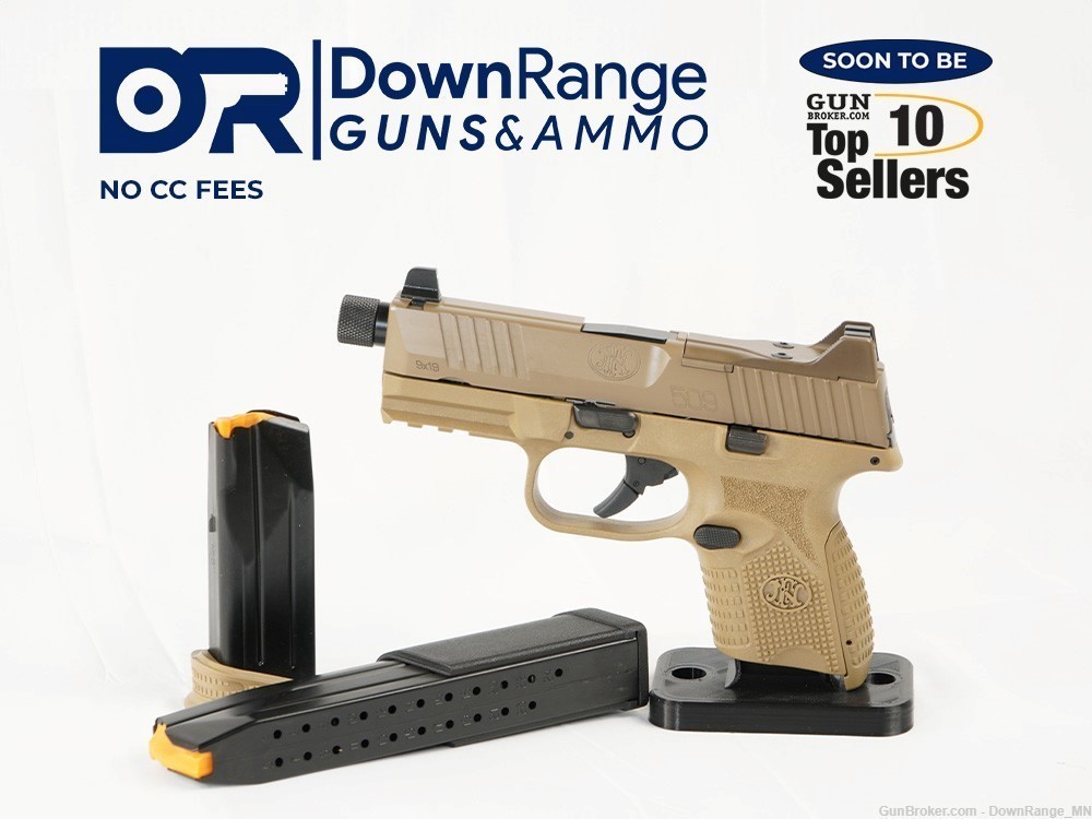 FN 509C TACTICAL FDE |NIGHT SIGHTS | 9MM 12+1 | 66-100780 | UNFIRED | -img-0