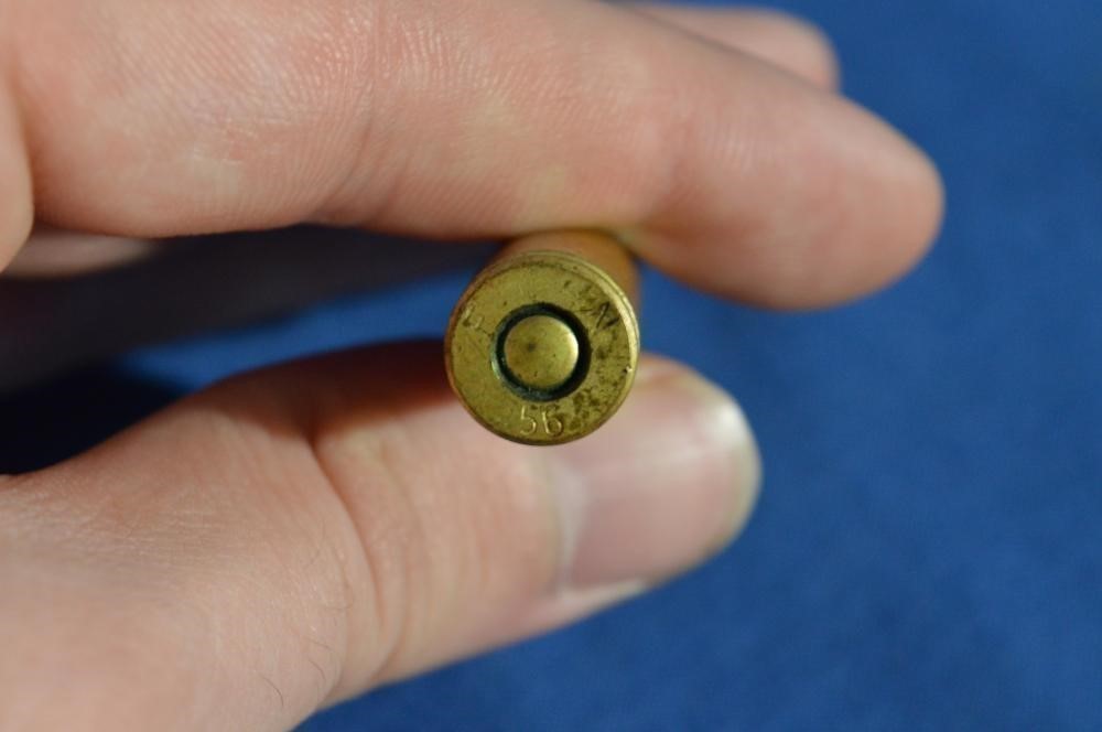 8mm Mauser FN 56 Black Tip Brass Tinned Cartridge Very Rare 7.92-img-1