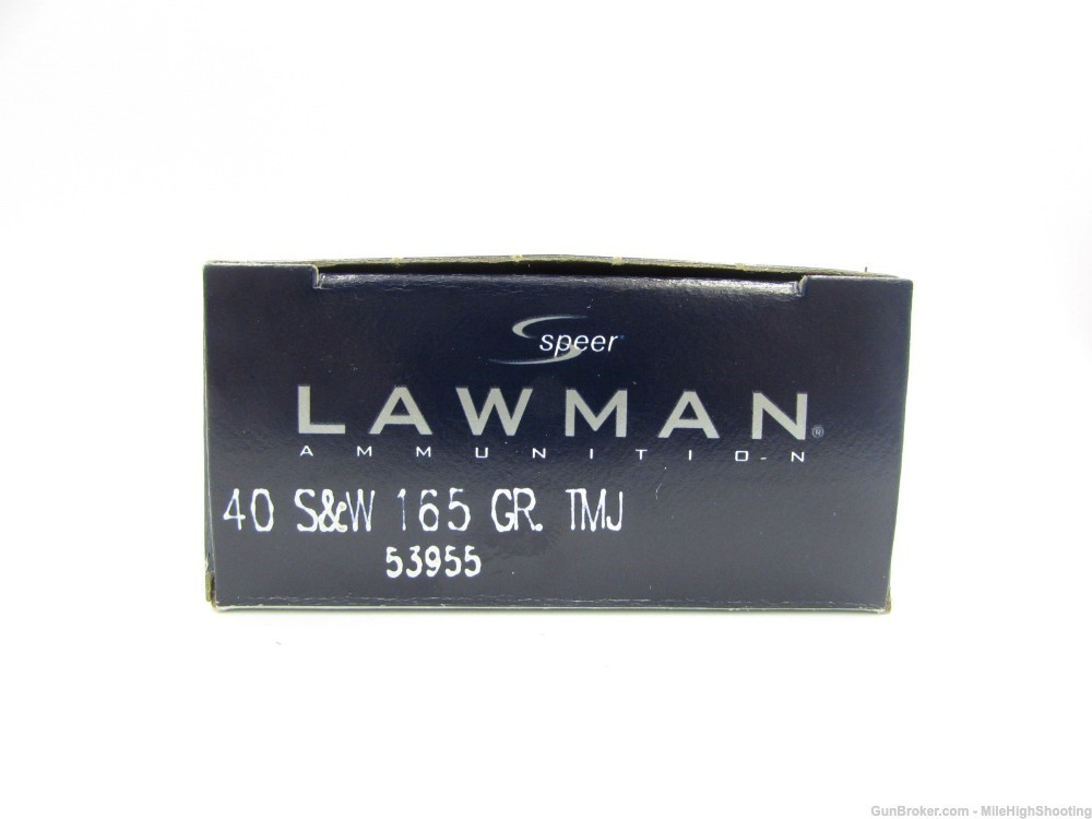 1000 Rounds: Speer LAWMAN 165 Grain TMJ .40 S&W 53955-img-3