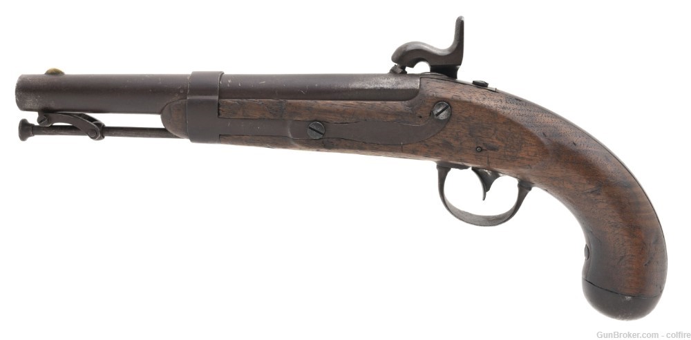 U.S. Model 1836 Flintlock Pistol Converted to Percussion (AH4680)-img-2
