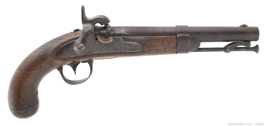 U.S. Model 1836 Flintlock Pistol Converted to Percussion (AH4680)-img-0