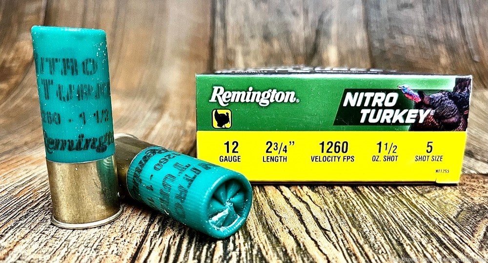 50 Rounds Remington Nitro Turkey 12ga; 5 Shot 1.5 oz Hunting Ammo Shells-img-2