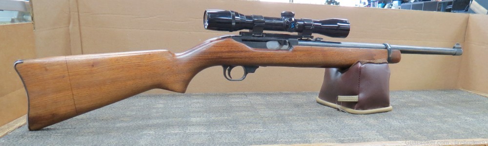 1966 Ruger 44 mag carbine 18-1/2" rifle with scope-img-0
