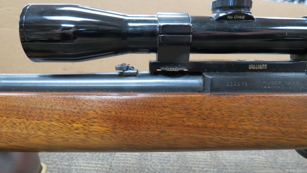 1966 Ruger 44 mag carbine 18-1/2" rifle with scope-img-6