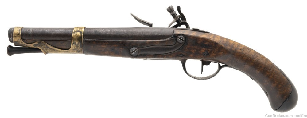 Rare Liberville Arsenal French Model 1763 flintlock Pistol (AH8303)-img-2
