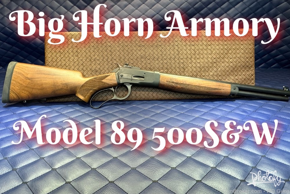 Big Horn Armory Model 89 500 SW Lever Action 18" Walnut stock -img-0
